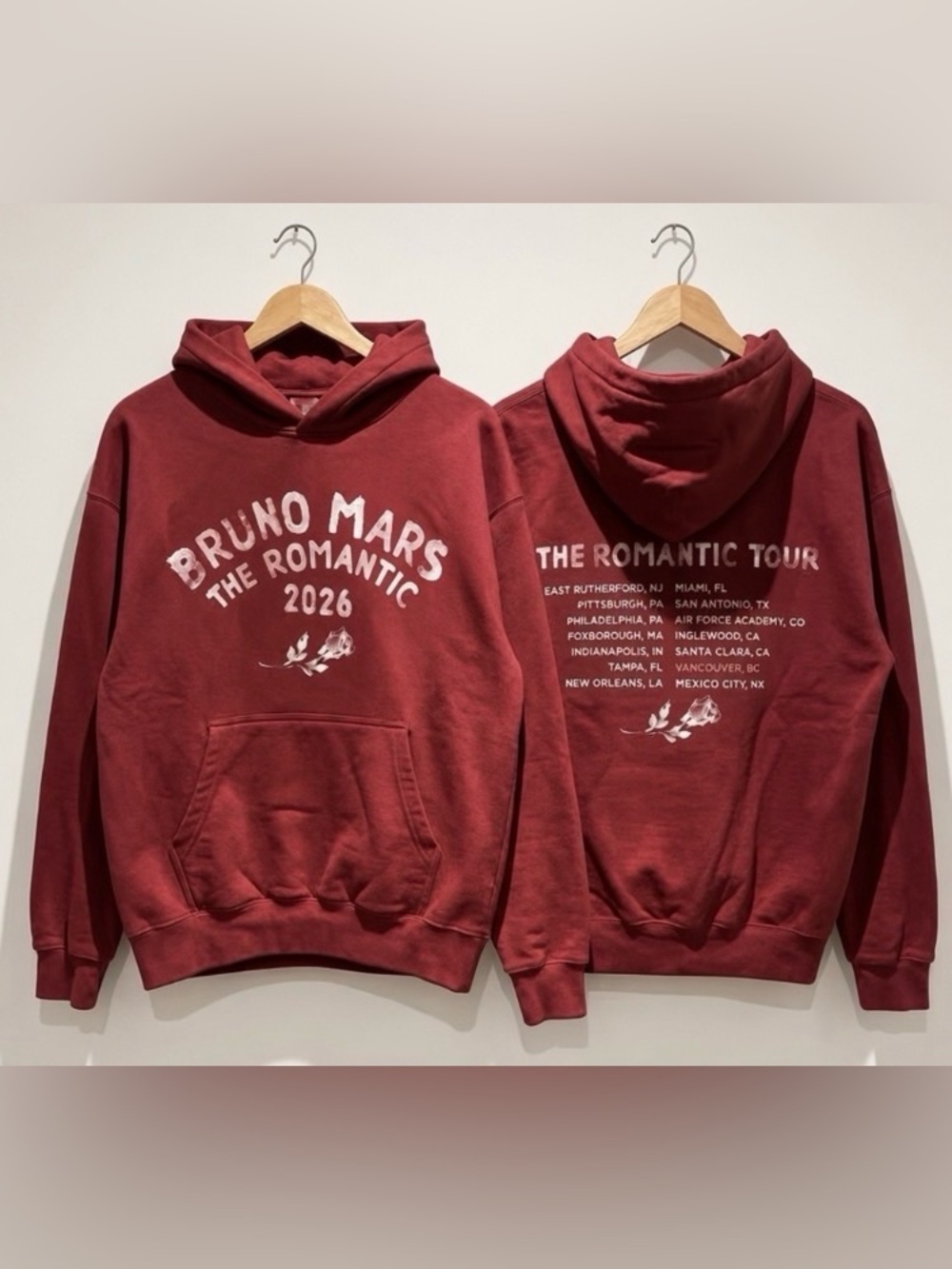 Bruno Mars The Romantic Tour 2026 Hoodie, Tour Music Lover Hoodie